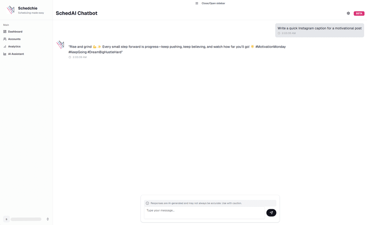 AI Chatbot Interface