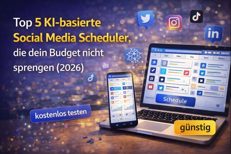 Top 5 KI-basierte Social Media Scheduler, die dein Budget nicht sprengen (2026) - Featured image